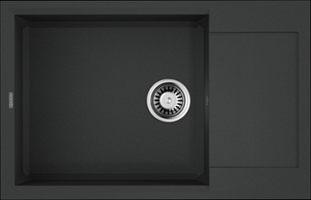 Фото товара: Omoikiri Sakaime 78-LB-BL, мойка, гранит, черный