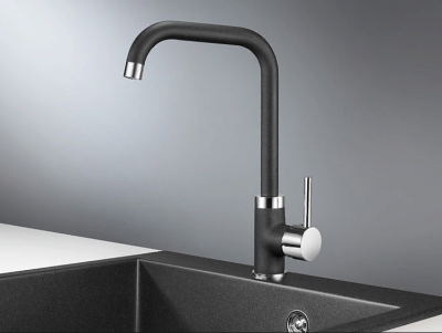 Детальное фото товара: GRANULA 0041 смеситель, гранит, черный