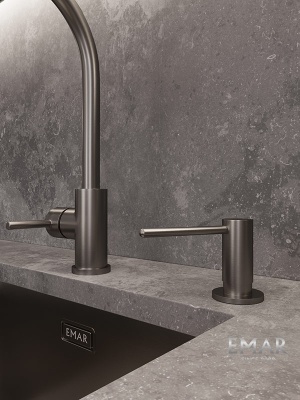 Детальное фото товара: Emar ЕД-405D.PVD Dark, дозатор для моющего средства, вороненая сталь