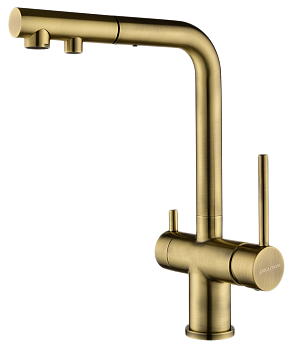 Фото товара: Paulmark SERPENTINE, смеситель, бронза