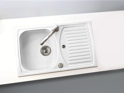 Детальное фото товара: ALVEUS GRANITAL RECORD 30 ARCTIC-G11, мойка, гранит, белый (с сифоном 1113101)