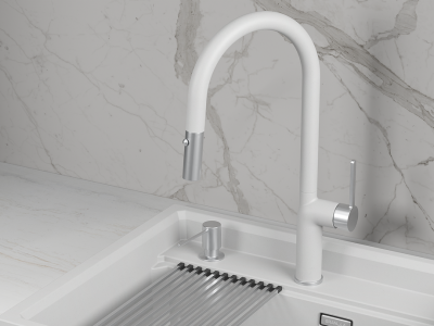 Детальное фото товара: GRANULA 9010 смеситель, гранит, арктик