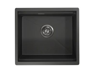 Детальное фото товара: GRANULA 5045U, мойка, нержавеющая сталь, черный матовый