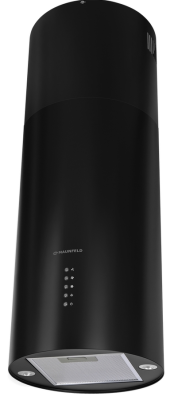 Детальное фото товара: Maunfeld LEE LIGHT (ISLA) 35 черный (вытяжка + короб)