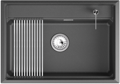 Детальное фото товара: GRANULA 7301i мойка, гранит, черный