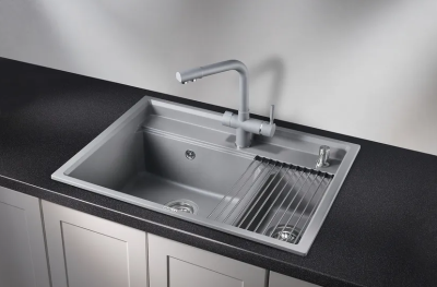 GRANULA 7302 мойка, гранит, алюминиум Детальное фото товара: GRANULA 7302 мойка, гранит, алюминиум