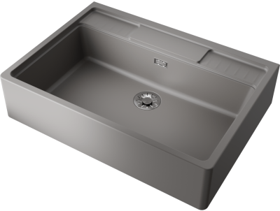 Детальное фото товара: Omoikiri Kinokawa 90-GR, мойка, керамика, leningrad grey