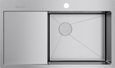 Omoikiri Akisame 86-IN-R Side , мойка, нержавеющая сталь, чаша справа