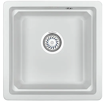 Фото товара: GRANULA 4501U мойка, гранит, арктик (белый)