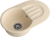 GranFest GF-SMART 685 L, мойка, мрамор, бежевый Детальное фото товара: GranFest GF-SMART 685 L, мойка, мрамор, бежевый