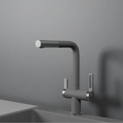 GRANULA 8170 смеситель, гранит, алюминиум