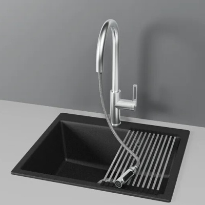 Детальное фото товара: GRANULA 8168 смеситель, нержавеющая сталь