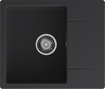GranFest URBAN 258L, мойка, гранит, черный