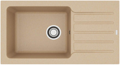 ALVEUS GRANITAL NIAGARA 90 G55 BEIGE, мойка, гранит, бежевый (с сифоном 1130548)