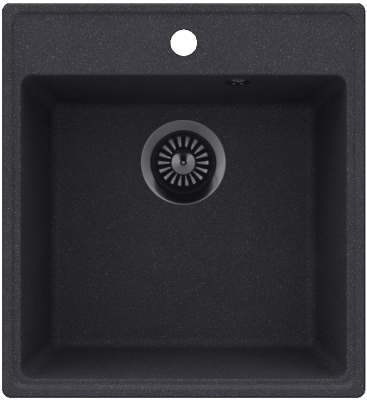 Детальное фото товара: Maunfeld Perla 460 MFQS-460DGR, мойка, гранит, темно-серый