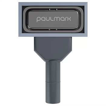 Фото товара: Paulmark PM24-GM, перелив прямоугольный с логотипом, вороненая сталь