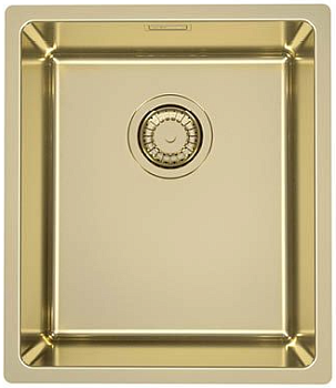 Фото товара: ALVEUS KOMBINO 20 MONARCH GOLD SAT-90, мойка, нерж. сталь, золото (в компл. с выпуском без сиф.)