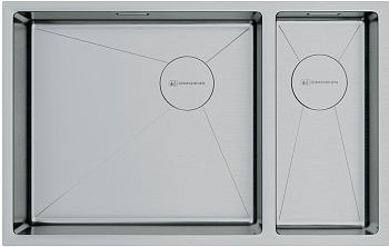 Фото товара: Omoikiri Taki 69-2-U/IF-IN-L Side, мойка, нержавеющая сталь, чаша слева