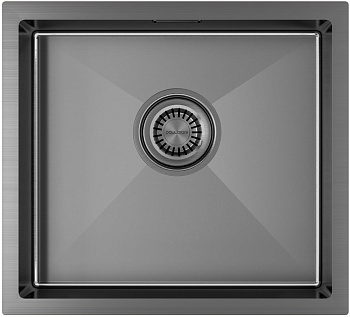 Фото товара: Paulmark ALLER 44 UNI, мойка, нержавеющая сталь, вороненая сталь