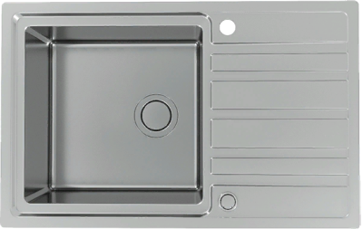Детальное фото товара: ALVEUS RANDO 30 UP SAT-90 FS, мойка, нержавеющая сталь сатин (в комплекте с сифоном 1123351)