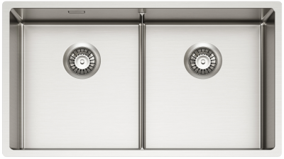 ALVEUS NOX 80 BRS, мойка, нержавеющая сталь (в комплекте с интегрированным сифоном)