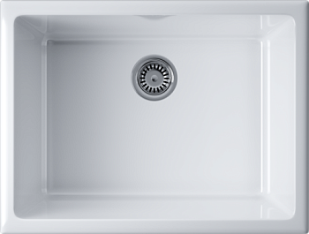 Фото товара: Omoikiri Okinoshima 61-U/I-WH Glossy, мойка, керамика, белый глянцевый