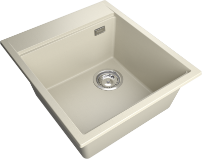 Детальное фото товара: Rivelato TESORO TR-455-R beige scuro мойка, гранит, тёмно-бежевый