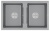 Paulmark TANDEM 80/2, мойка, гранит, серый металлик Детальное фото товара: Paulmark TANDEM 80/2, мойка, гранит, серый металлик