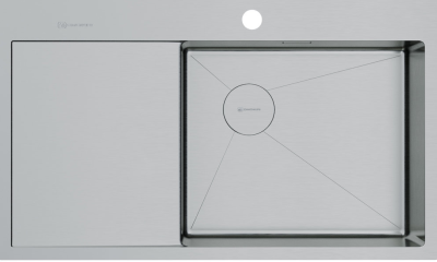 Omoikiri Akisame 86-IN-R Side , мойка, нержавеющая сталь, чаша справа