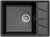 GranFest VERTEX GF-V-680L, мойка, мрамор, черный Детальное фото товара: GranFest VERTEX GF-V-680L, мойка, мрамор, черный