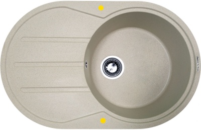 Детальное фото товара: Zigmund & Shtain KREIS OV 770B, мойка, речной песок