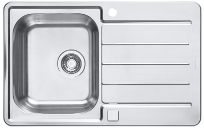 ALVEUS LINE MAXIM 80 SAT-90, мойка, нержавеющая сталь (в компл.с сифон 1127251)