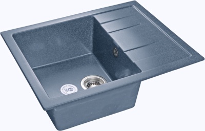 Детальное фото товара: GranFest QUADRO GF-Q-650 L, мойка, мрамор, графит