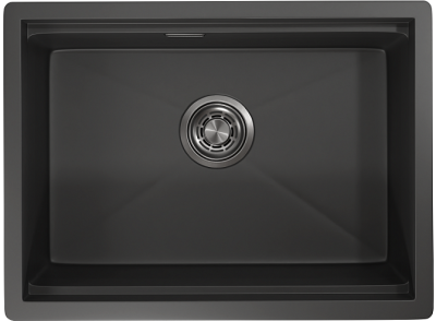 Детальное фото товара: GRANULA 6045U мойка, нержавеющая сталь, черный матовый