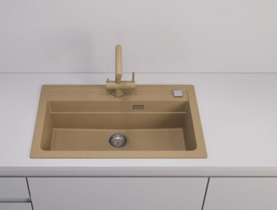 ALVEUS GRANITAL ATROX 40 BEIGE - G55, мойка, гранит, бежевый (в комплекте с сифоном 1132823) Детальное фото товара: ALVEUS GRANITAL ATROX 40 BEIGE - G55, мойка, гранит, бежевый (в комплекте с сифоном 1132823)