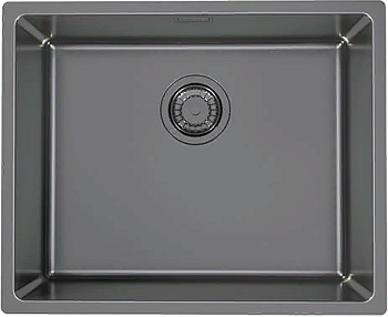 Фото товара: ALVEUS KOMBINO 50 MONARCH ANTRACITE SAT-90, мойка,нерж.сталь, антрацит (в компл. с выпуском без сиф)
