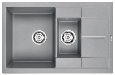 Детальное фото товара: Paulmark FLUGEN 60/1,5, мойка, гранит, серый металлик