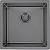 Фото товара: ALVEUS QUADRIX MONARCH 30 ANTHRACITE, мойка, нерж.сталь, антрацит (в компл. с выпуском без сифона)