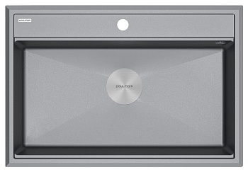 Фото товара: Paulmark STEPIA 80, мойка, гранит, серый металлик