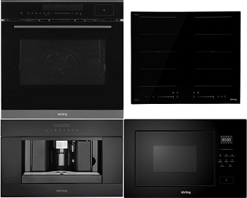 Фото товара: KORTING HIB 68900 B IMOVE + OKB 1350 S GNBX STEAM + KMI 827 GN + KCM 9200 BG