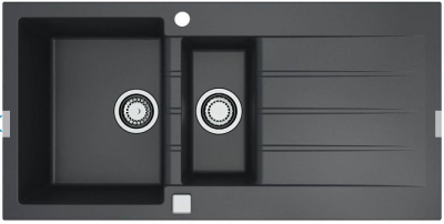 ALVEUS GRANITAL CADIT 80 G91 CARBON, мойка, гранит, карбон (в комплекте с сифоном 1132822)