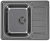 Фото товара: ALVEUS LINE MONARCH 110 ANTHRACITE, мойка, нерж.сталь, антрацит ( в комплекте с выпуском и сифоном)