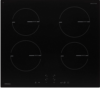 Фото товара: Krona MAGIER 60 BL 4BTK индукционная поверхность