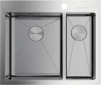 Фото товара: Omoikiri Akisame 60-2-IN-L, мойка, нержавеющая сталь 