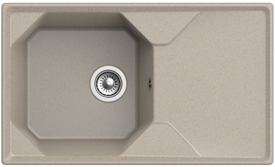 Детальное фото товара: GranFest UNIQUE GF-U-840L, мойка, мрамор, песочный