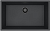 Фото товара: ALVEUS OMNI 40 GRANITAL DEEP BLACK-G90 BE, мойка, гранит, черный матовый (в комп. с сифоном 1148151)