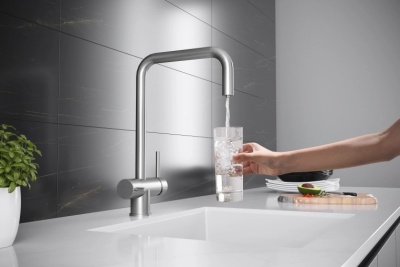 Детальное фото товара: KUCHENSTERN STROM-F, смеситель, нержавеющая сталь