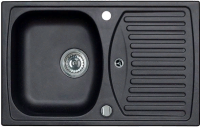 ALVEUS GRANITAL RECORD 30 CARBON-G91, мойка, гранит, черный (в комплекте с сифоном 1113101)