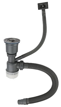 Фото товара: GranFest cифон одинарный GF-01 PVD графит