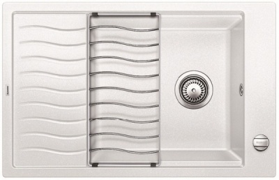Детальное фото товара: Blanco Elon XL 6S, мойка, гранит, белый с клапаном-автоматом